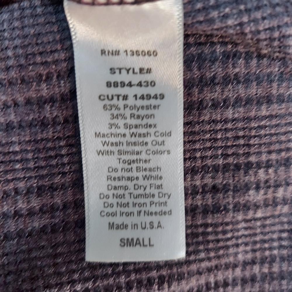 Project Social T Womans V-Neck Long Sleeve Henley Top - Picture 4 of 6